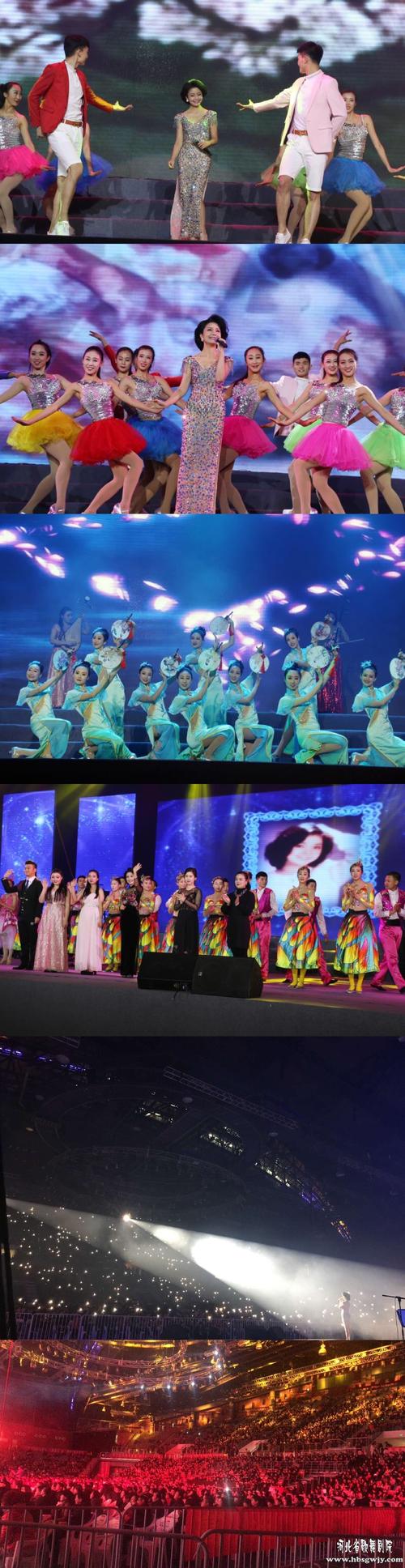 河北省歌舞剧院歌舞团参加的留君岁月邓丽君演唱会在沧州市体育馆内