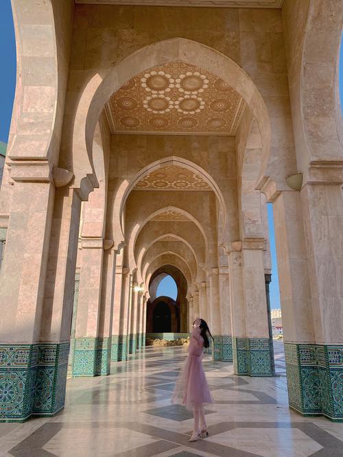 摩洛哥旅游撒哈拉沙漠哈桑二世海上清真寺