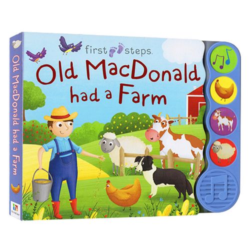 old macdonald 老麦克唐纳有一个农场  纸板发音书 英文原版经典儿歌