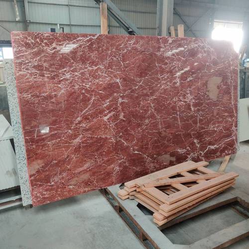 工厂生产加工天然中国红紫罗红大理石板材红色石材大板规格工程板