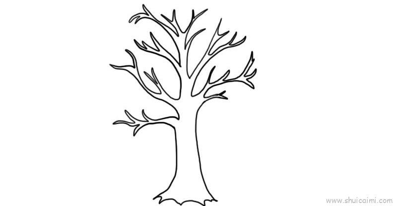 大树树干儿童画怎么画 大树树干简笔画简单又好看