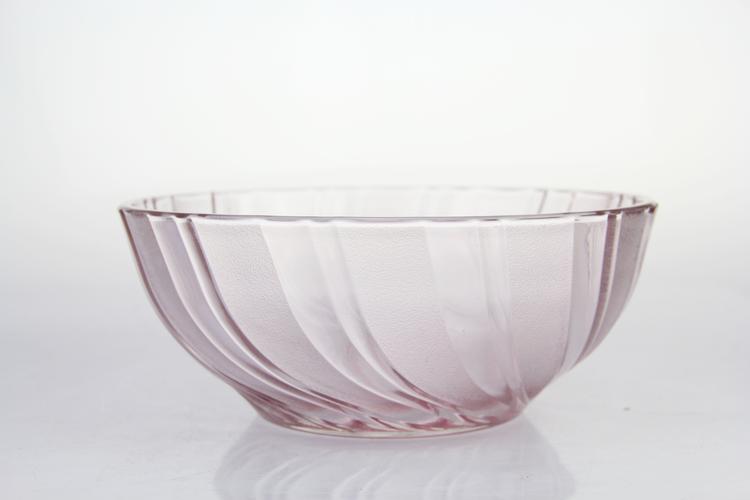 飞达流光溢彩玻璃碗水果沙拉碗盆家用套装钢化透明大号微波炉饭.