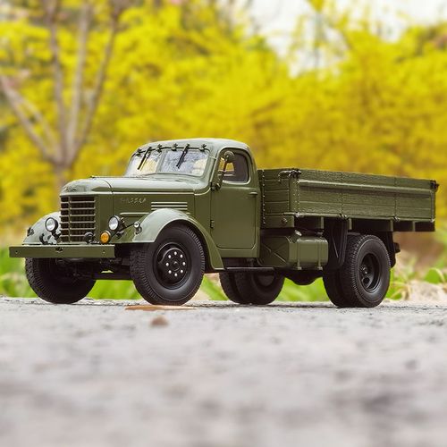 森尼熊1956年解放卡车模型世纪龙 1:24 解放ca10b 合金汽车模型 军