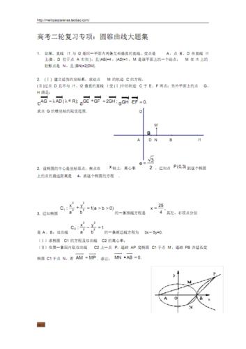 高考数学圆锥曲线大题集大全.pdf 35页