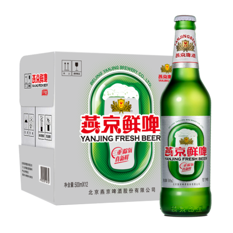 燕京啤酒 yanjing beer 燕京啤酒 10度鲜啤 500ml*12瓶多少钱-聚超值