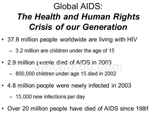 aids 艾滋病英文介绍