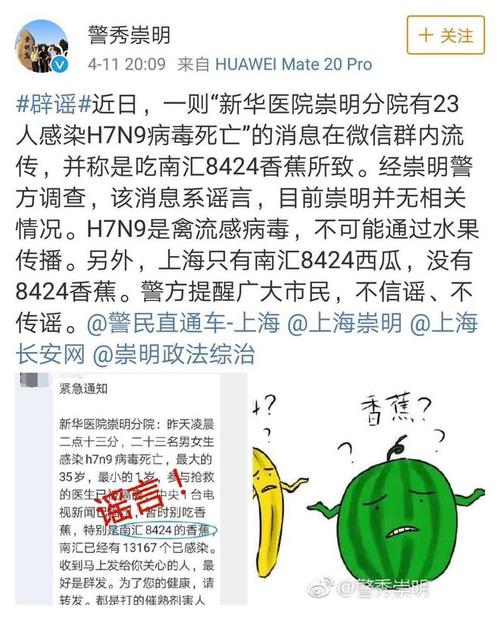 最搞笑谣言来了南汇8424香蕉能传播禽流感