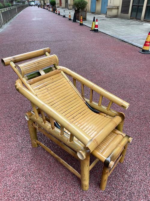 纯手工老式躺椅 竹躺椅老人椅竹制品竹椅子靠背椅竹沙发传统阳台田园