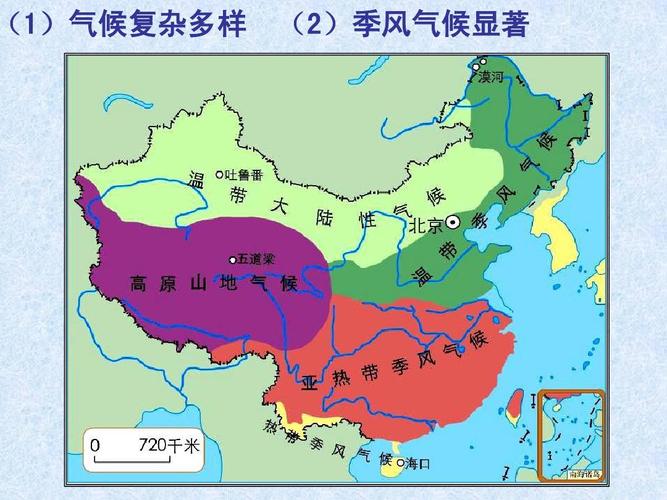 中国气候图