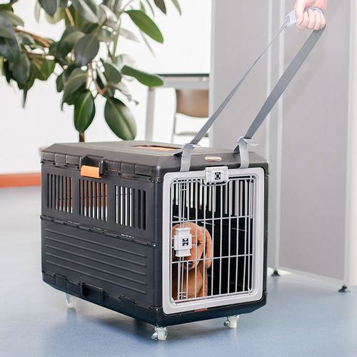 日本爱丽思航空箱可折叠猫狗通用猫咪航空箱爱丽丝车载笼背带轮子