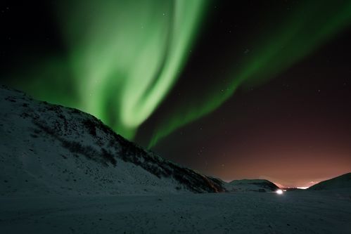 aurora borealis在夜间照片photo of aurora borealis at night time