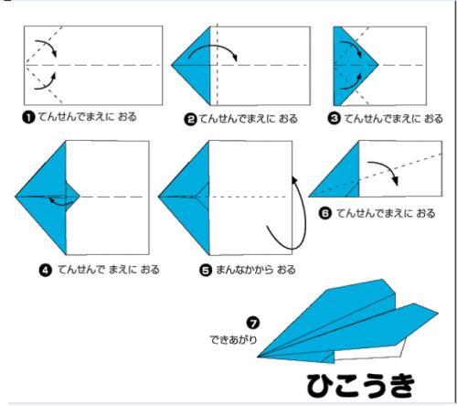 手工课折纸飞机教程