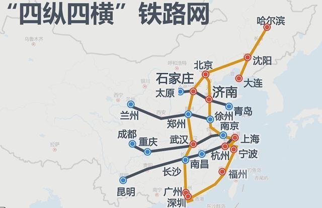 千呼万唤始出来中国又建成一条高铁四纵四横高铁网将完美收官