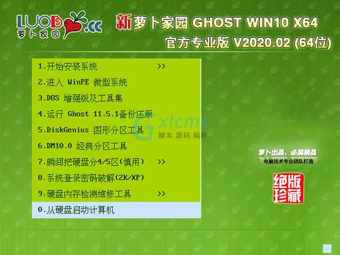 萝卜家园 ghost win10 x64 官方专业版 v2020.02(64位)-windows10系统