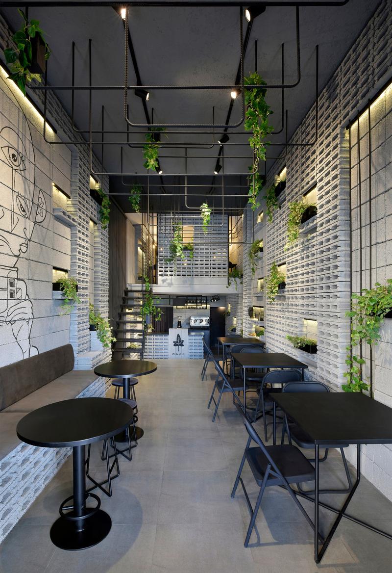 简洁舒适的咖啡店装修设计效果图,合肥工装设计