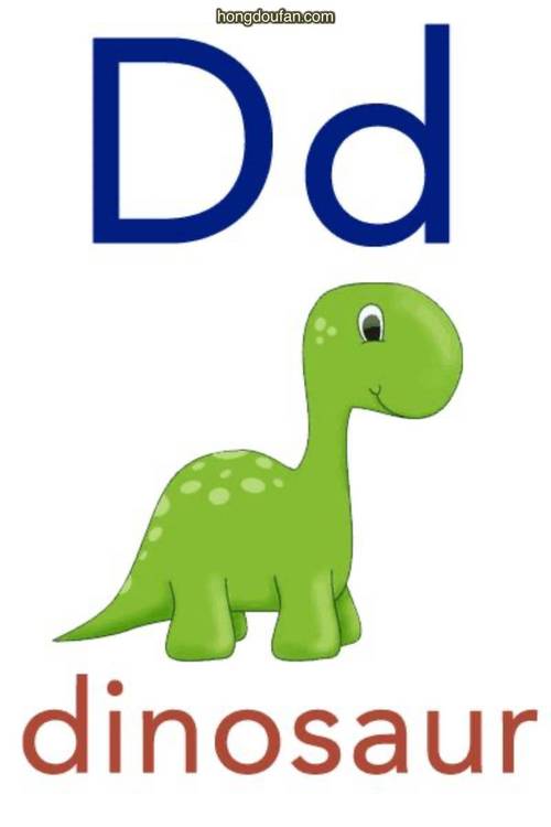 恐龙用英文怎么写dinosaur英语单词卡片