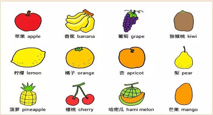 水果英语词汇大全 水果英语词汇