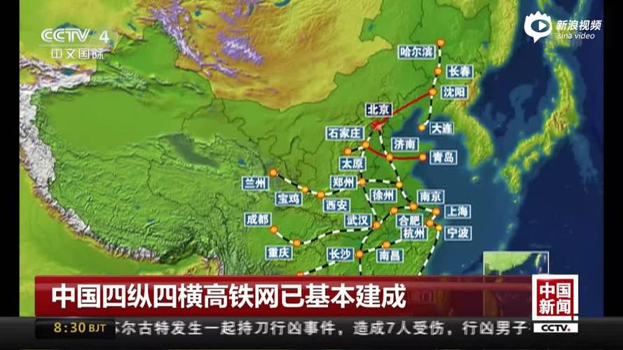 中国四纵四横高铁网已基本建成