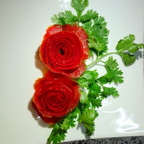零零落落_3bm8做的番茄玫瑰花