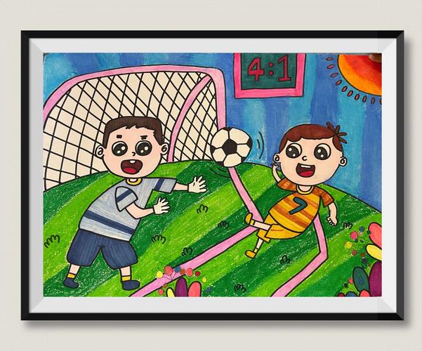 小小足球画中游 妙笔描绘足球梦—实华 学校开展