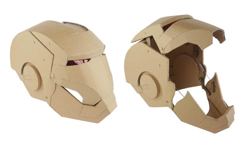 纸板diy | 钢铁侠 可穿戴头盔 | 液压式-可开合面罩
