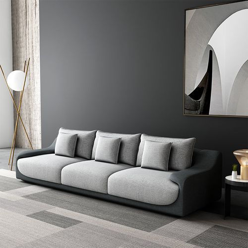 北欧简约现代布艺沙发客厅套装组合三人位大小户型轻奢双人沙发