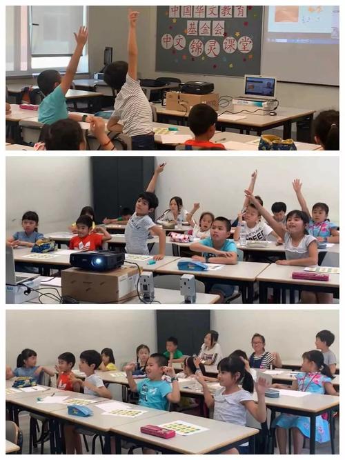 这个暑假,每周都有锦灵中文课堂的老师来给同学们上课,同学们也都特别