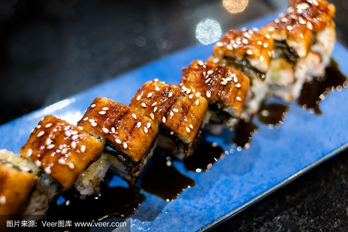 日本鳗鱼寿司卷.