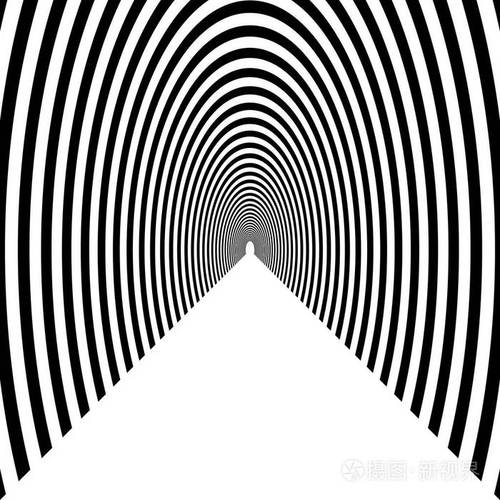 隧道半圆形拱距黑白几何拍片