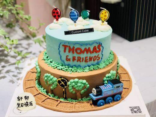 托马斯双层生日蛋糕托马斯主题蛋糕托马斯造型蛋糕广州同城