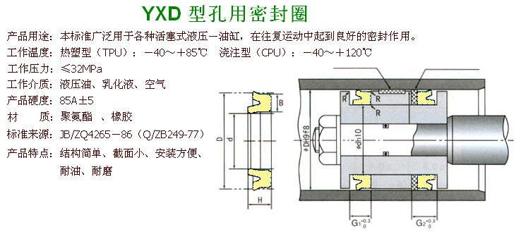 yxd型孔用密封圈 - 珠海吴氏橡胶轴承总汇 - 珠海吴氏橡胶轴承总汇