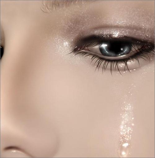 photoshop鼠绘美女流泪的眼睛