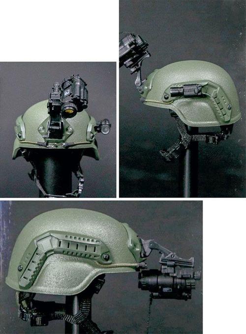 w-15早期型头盔及huntec型边防机动部队携行防弹背心
