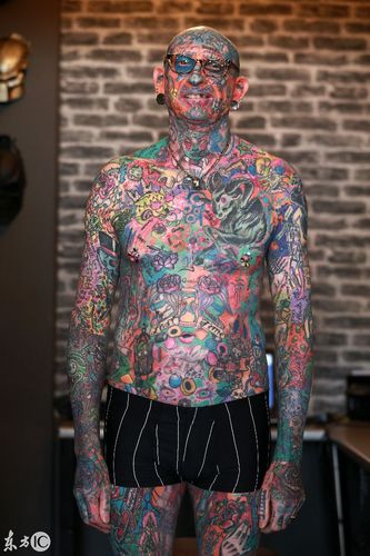 全世界最痴迷于纹身的男人身上所有地方都纹满了骷髅头