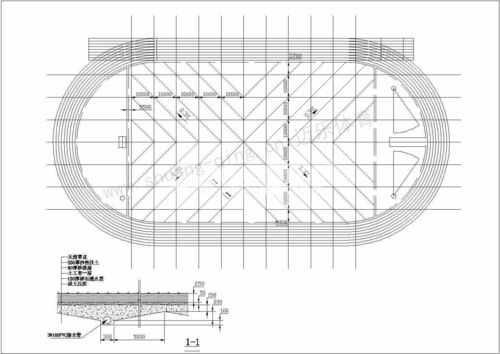 天然草皮足球场地施工设计图