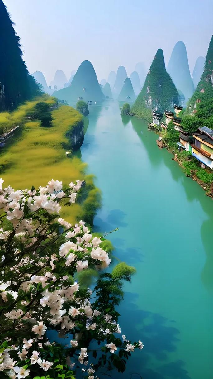 桂林美景.春天的桂林山水美景.