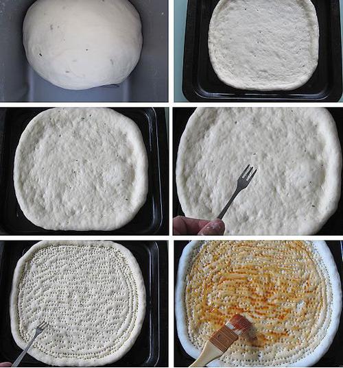 披萨饼皮制作过程和配方