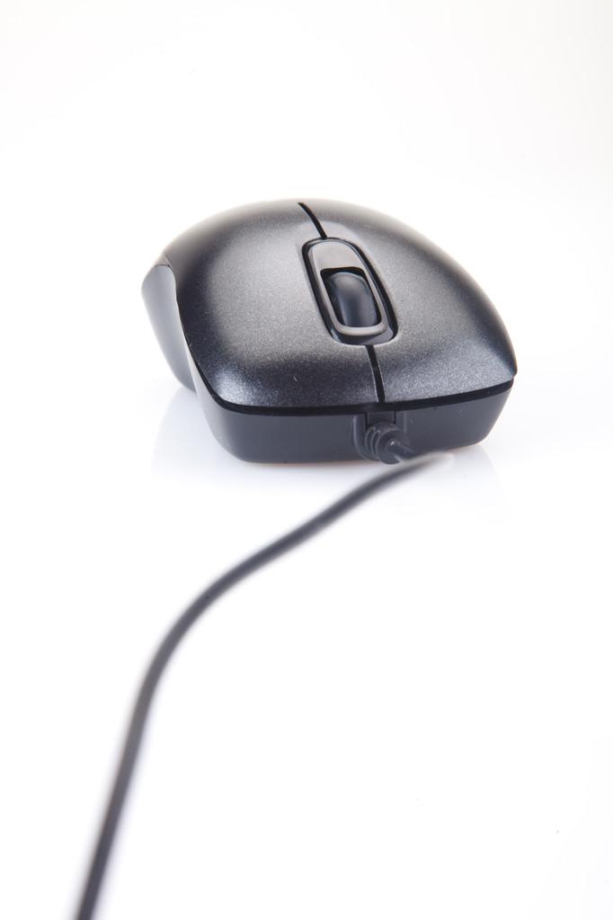 计算机鼠标,孤立在白色的光计算机滚轮鼠标