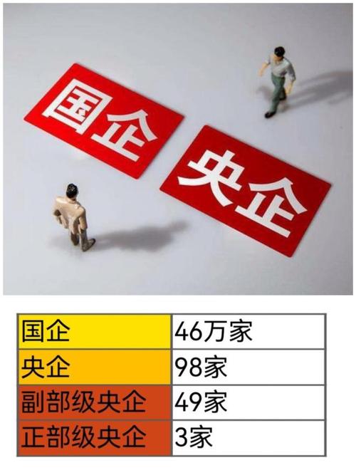 中国国家铁路集团有限公司这三家分别是中国的国企约46万家,央企98家