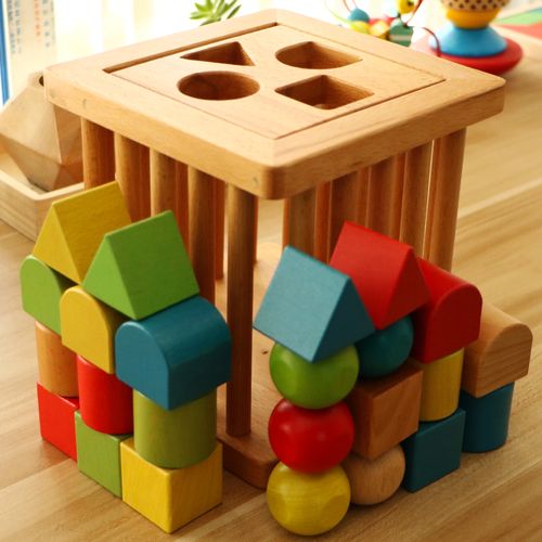 早教益智玩具一岁宝宝男孩几何形状配对认知积木0-1-3岁婴儿