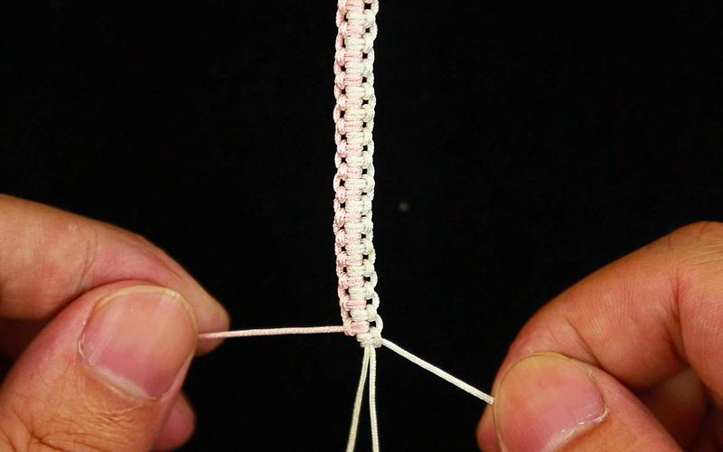手链,手工编手绳,手工编绳打结,四股绳的编法图解,绳子编织 视频教程