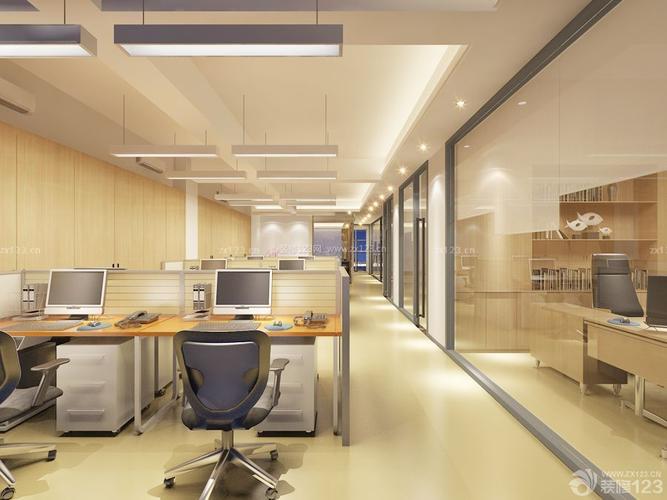 现代风格100平米办公室装修效果图片