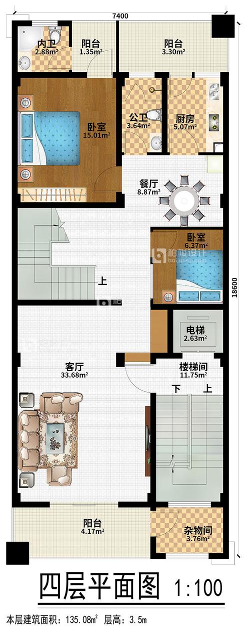 bj504五层别墅设计图及效果图大全独栋带电梯