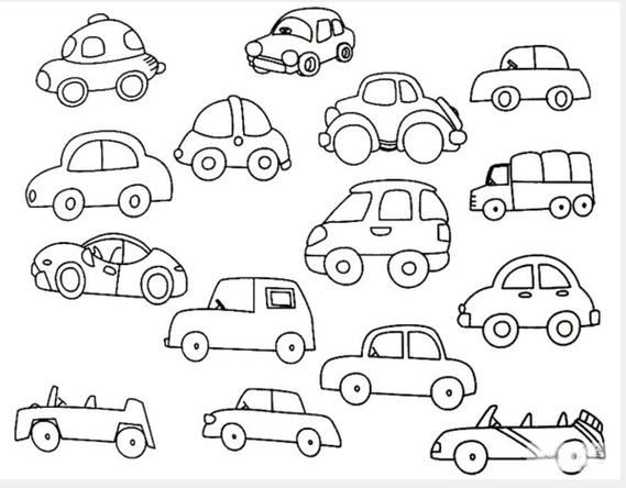 幼儿各种汽车简笔画幼儿各种汽车简笔画正面