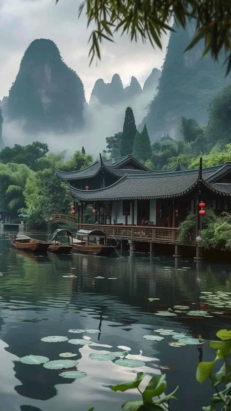 桂林山水是大自然的杰作,这也是人们心中的美景.