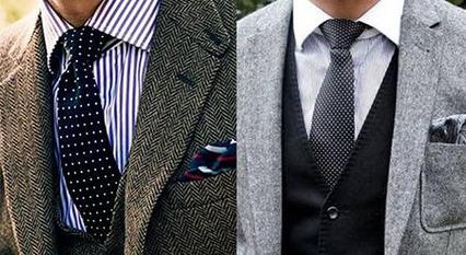 条纹衬衫搭配领带的挑选方法这三个技巧必须要