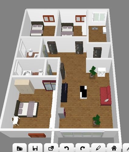 家中盖房,急求100平米的二层小楼(三室一厅,一厨二卫)的设计平面图