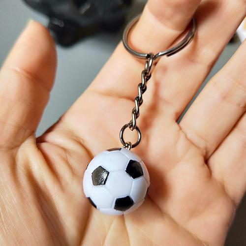 塑料仿真迷你足球钥匙扣 足球比赛礼品纪念品小挂件