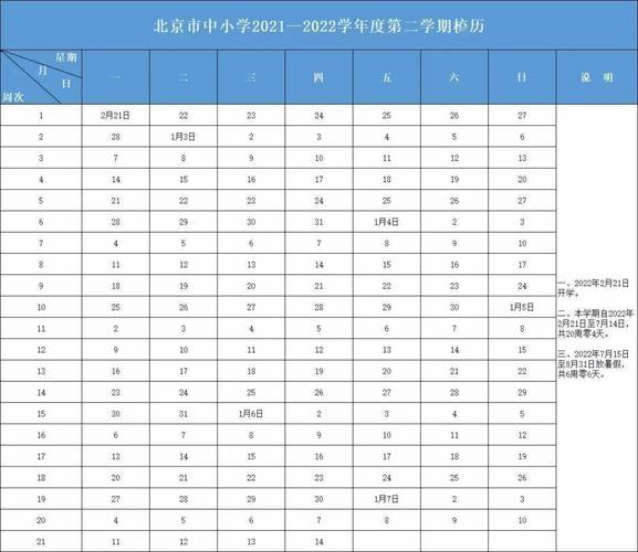 2022北京中小学寒假开学时间已定下半年重要考试安排公布