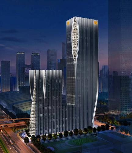 深圳能源大厦高层楼宇照明工程